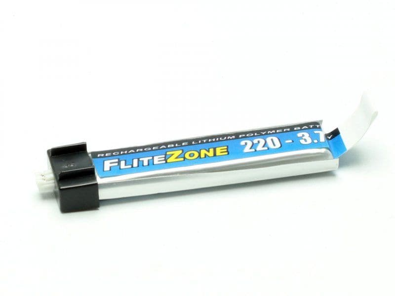 FliteZone RC-Akku LiPo 220 mAh 3.7 V 1S LiPo Akku mit Ultra Micro Stecker für Flugmodelle