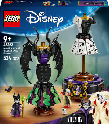 LEGO Disney Classic 43262 Maleficents og Cruella De Vils kjoler