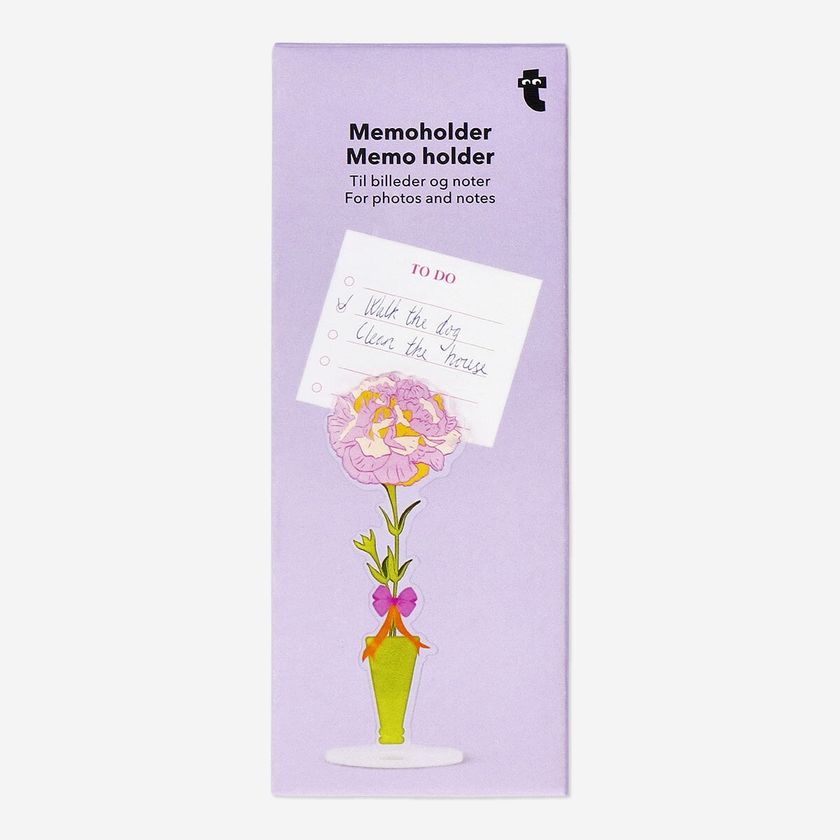 Blomsterformet memoholder