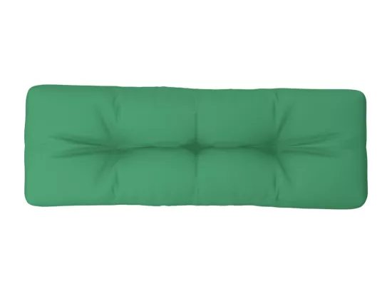 Coussin de palette vert 120x40x12 cm tissu
