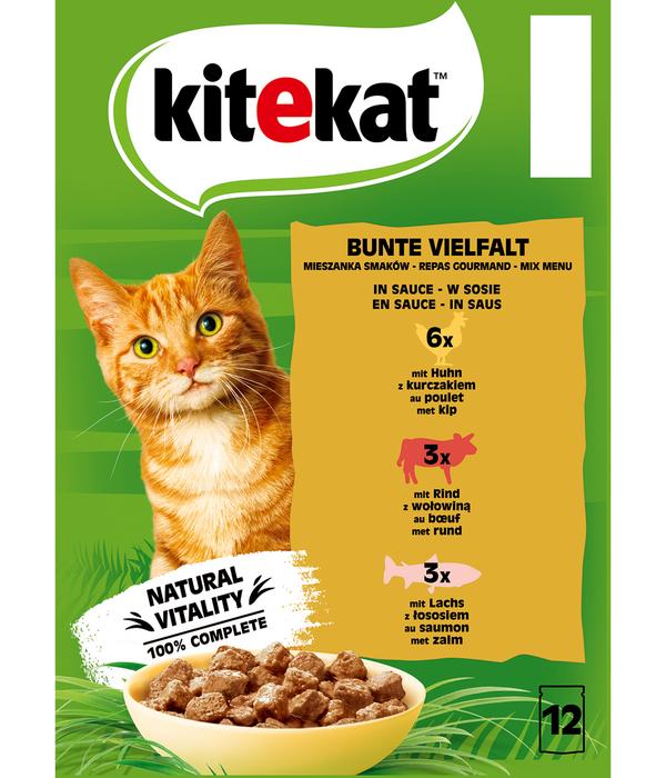 KITEKAT® Nassfutter für Katzen Multipack