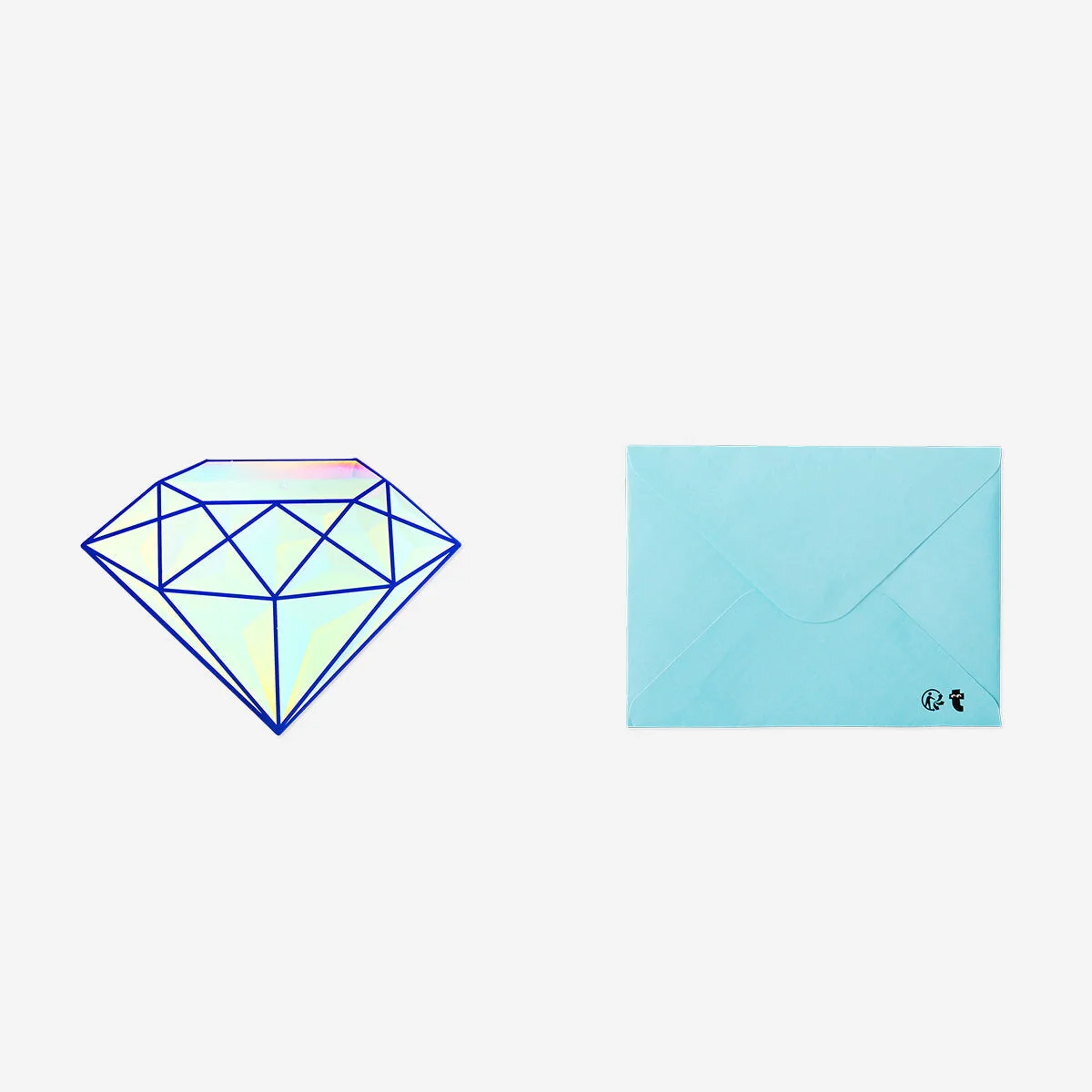 Diamantkort med konvolut
