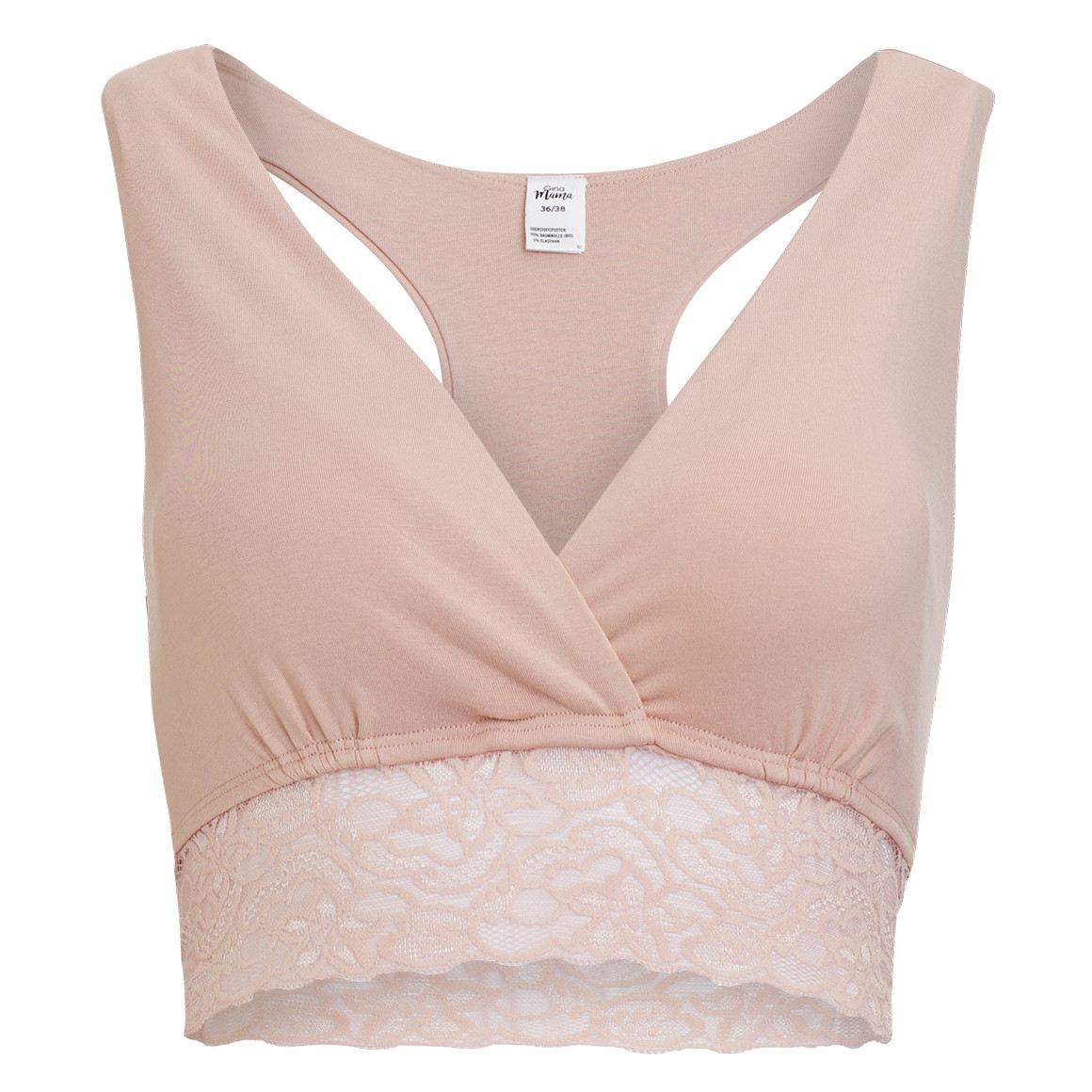 Gina Mama 2 Damen Still-Bustiers mit Spitze rosa / braun