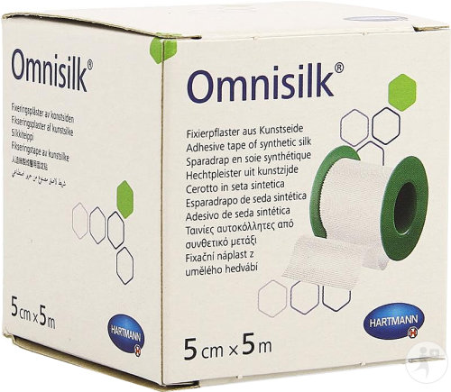 Hartmann Omnisilk Sparadrap De Fixation 5cm x 5m Rouleau 1