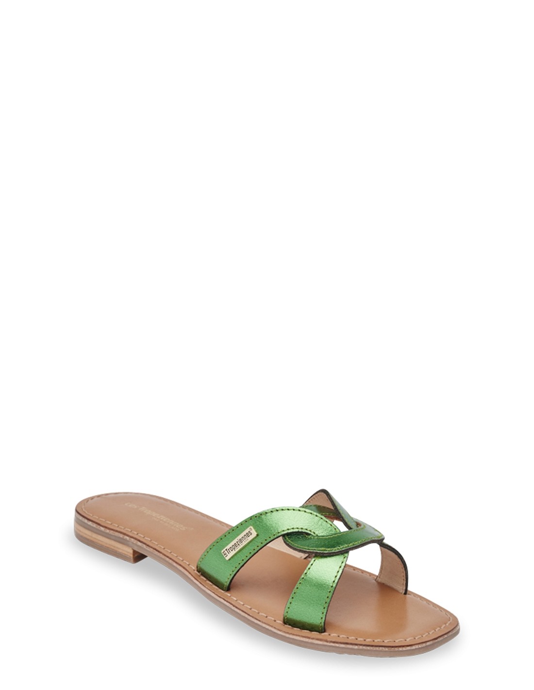 Les tropeziennes par M.Belarbi Mules Femme Hanita Cuir Vert