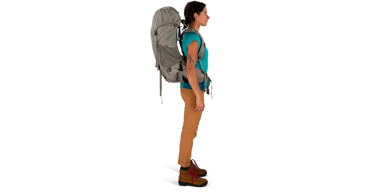 OspreyRenn 50 rugzak  (Lichtbruin, 50 Liter, One Size, Pediment Grey/Linen Tan)