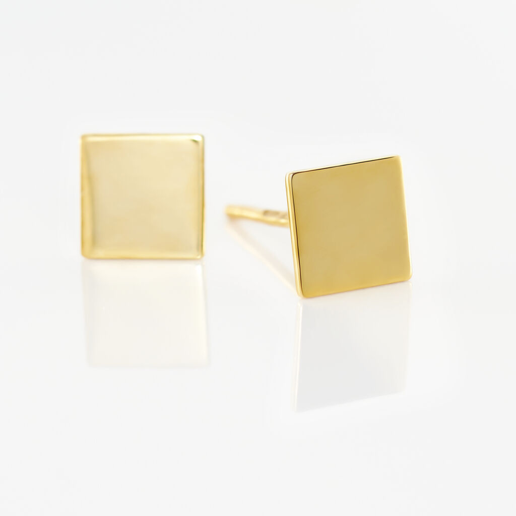 Boucles D'oreilles Puces Genovera Or Jaune