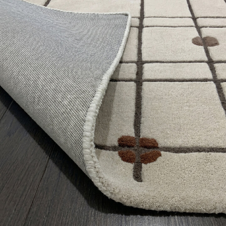 Geometrisch vloerkleed  - Brunello Dots Terracotta