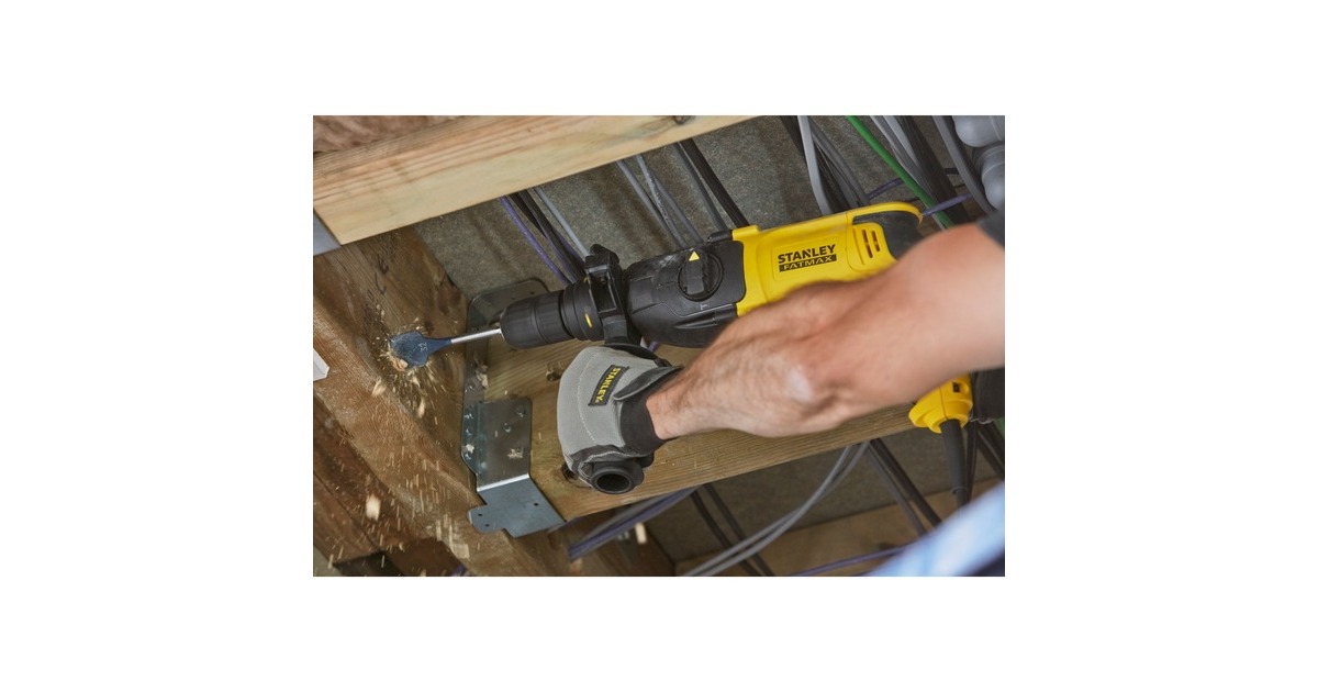 StanleyFATMAX 800W SDS+ boorhamer  (Geel/zwart, met koffer)