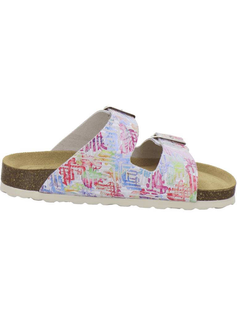 Pantoletten Damen Zweischnaller multicolor