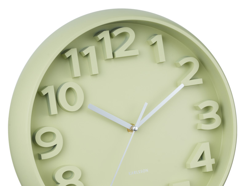 Wall Clock Elevated Classic Numbers KA6052BL Misty blue