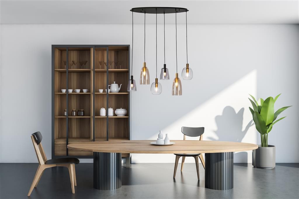 Hanglamp 36463-6BK Divine B30 x D95 cm