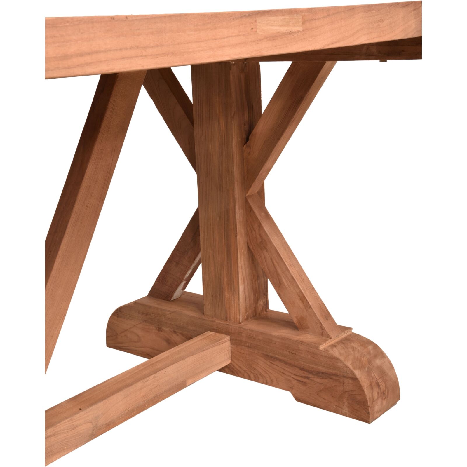 Tisch KISAR - natur - Teak massiv - 220 cm