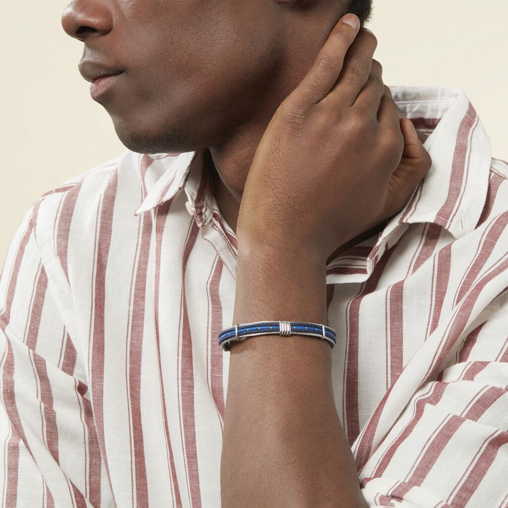 Bracelet Erick Acier Blanc