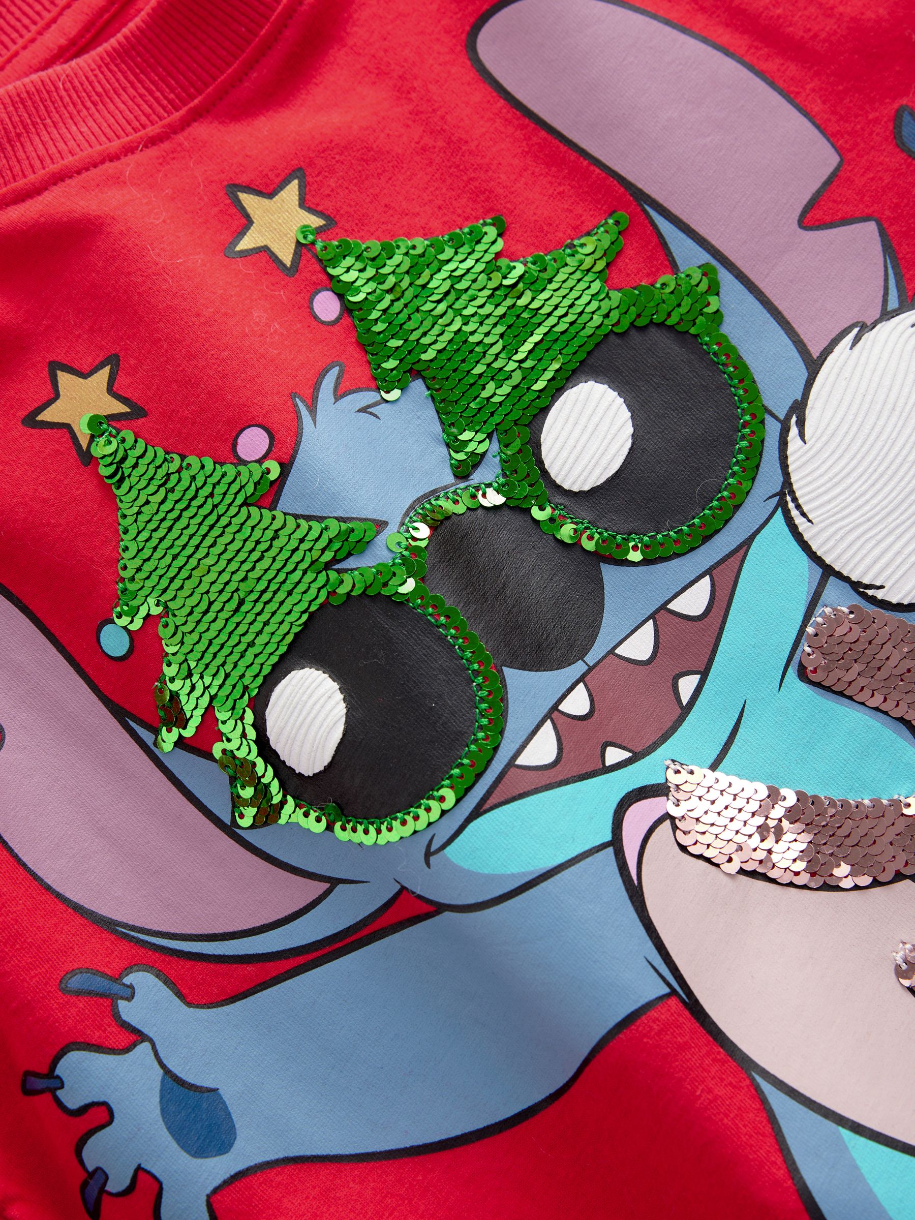Rood - Lilo en Stitch Kerstmis Pyjama's (3-14jaar)
