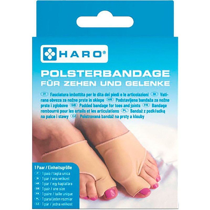 Bandage rembourré pour orteils & articulations, beige