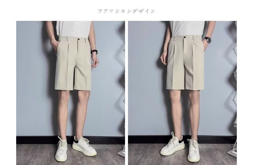Loansk - Hoge taille effen shorts