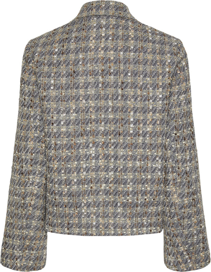 YAS YASSIRAZ LS SHORT JACKET Silver bullet