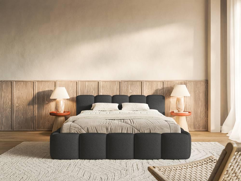 NADUVI Collection Bedframe Chloe laag 200 x 200 cm chenille