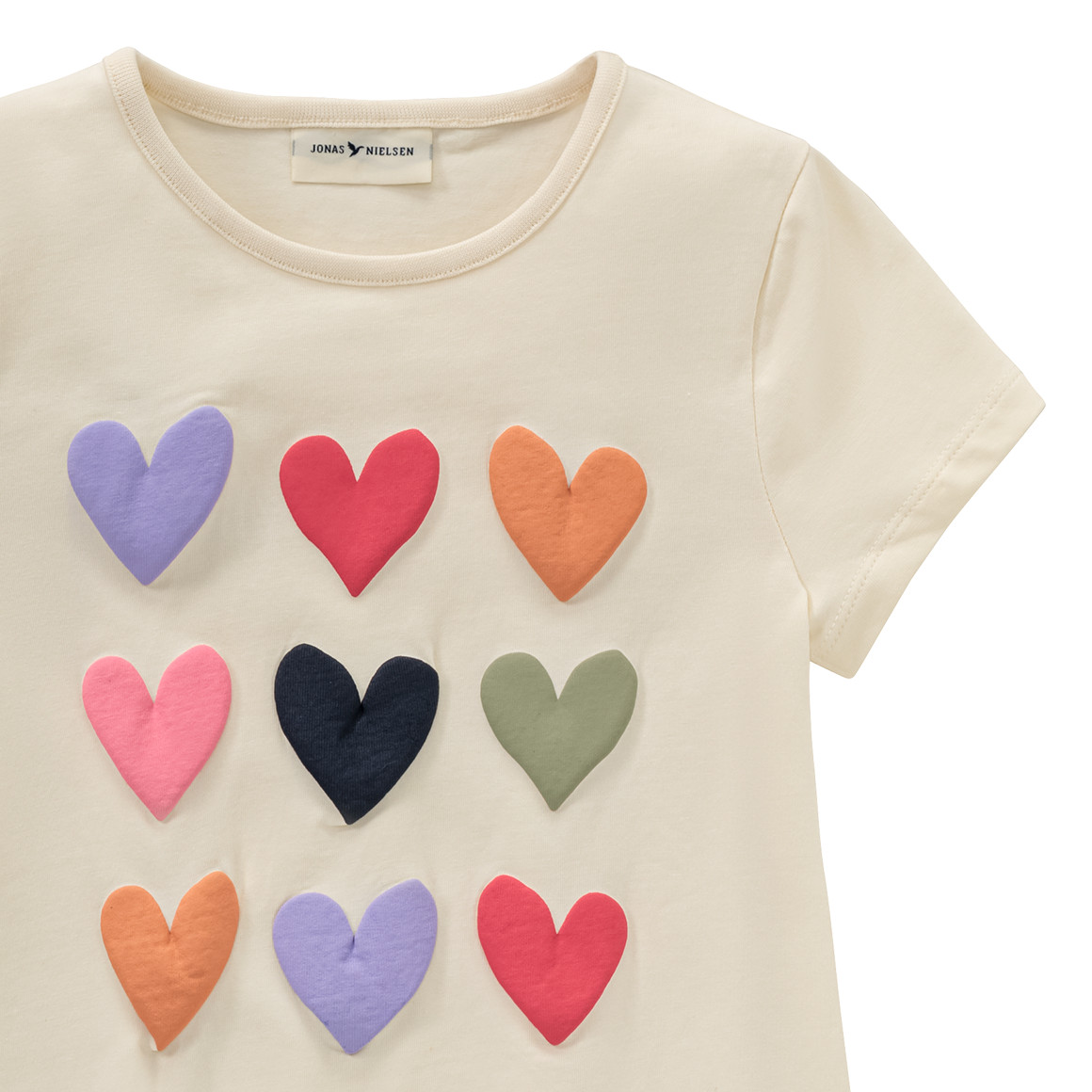 Jonas Nielsen Mädchen T-Shirt mit gummiertem Print creme
