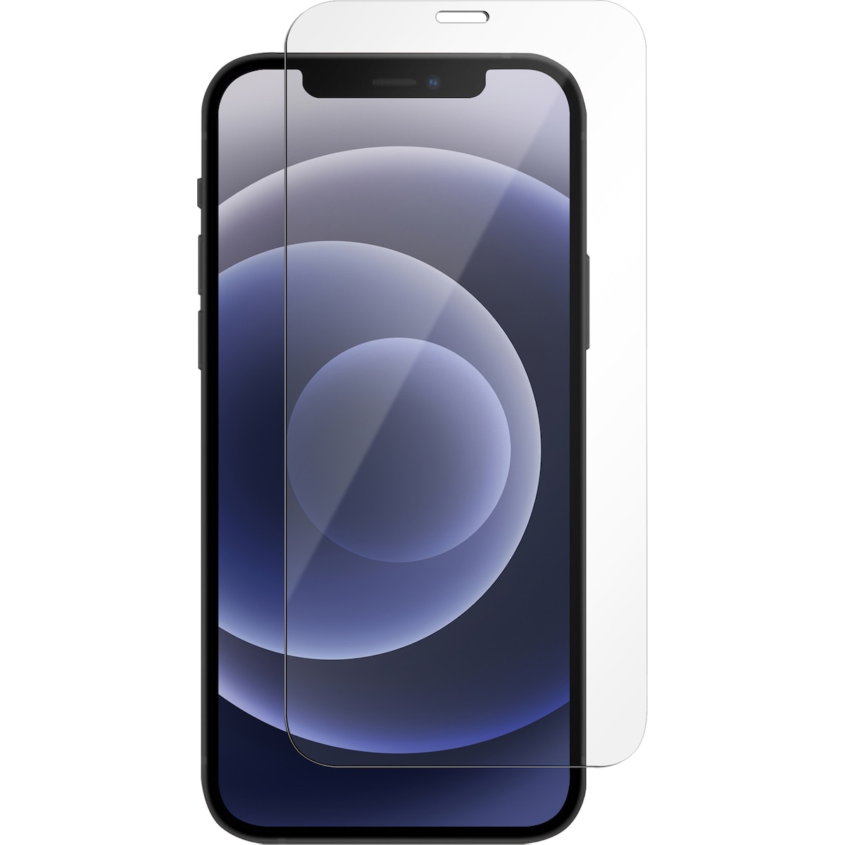Panzer Full-Fit iPhone 12/12 Pro skjermbeskytter (sort)