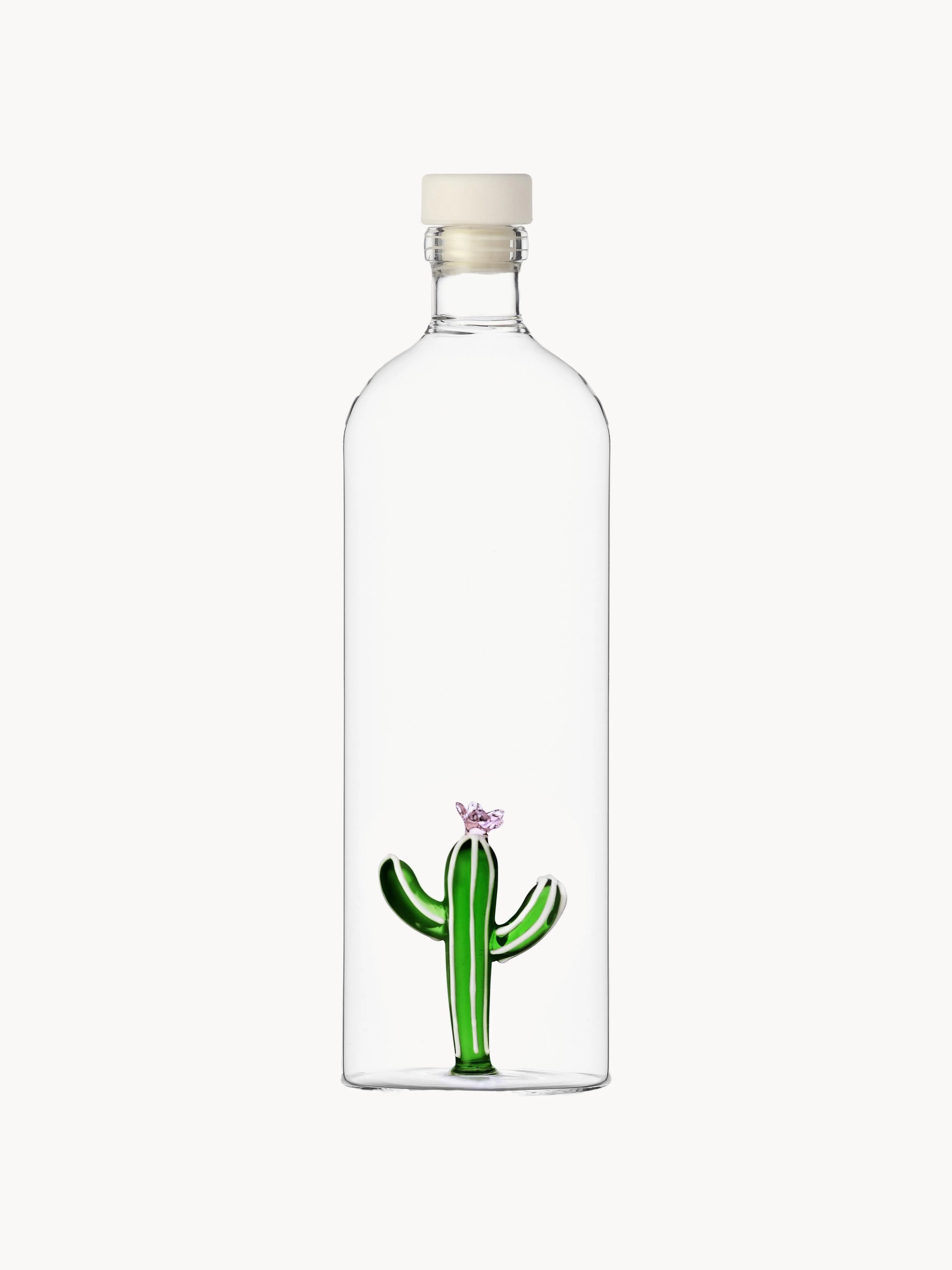 Handgemaakte karaf Cactus van borosilicaatglas, 1.1 L