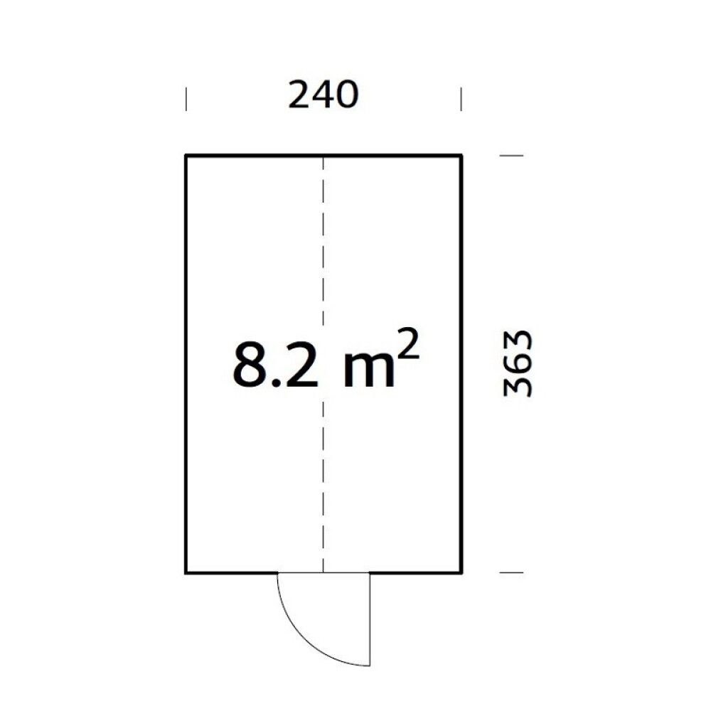 DRIVHUS PALMAKO EMILIA 8,2M²