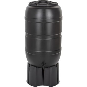 Practo Garden Classic Regenton zwart 210L   kraantje, voet en vulautomaat