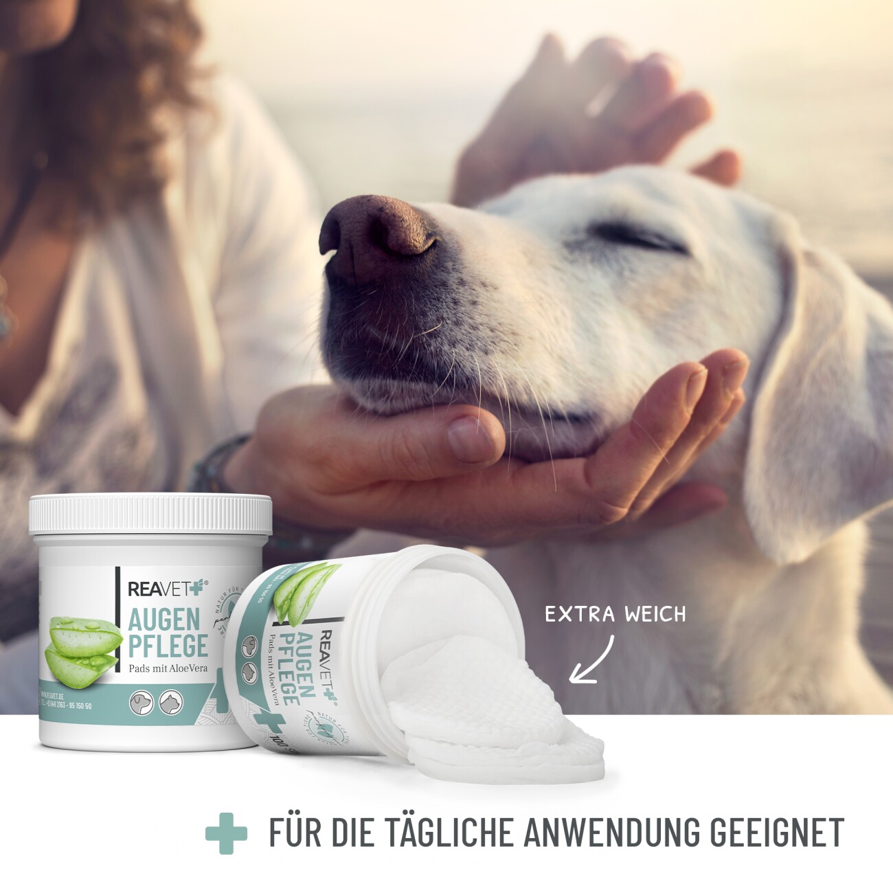 REAVET Augenpflege Pads 100 Stück