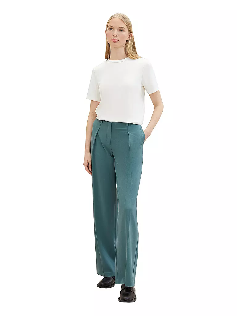 TOM TAILOR Marlenehose grün