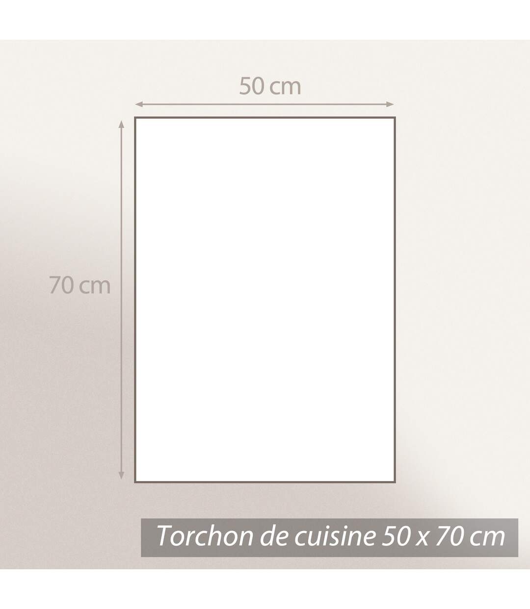 Torchon de cuisine 50x70 cm nid d'abeille WAFFLE PIQUET blanc filet vert