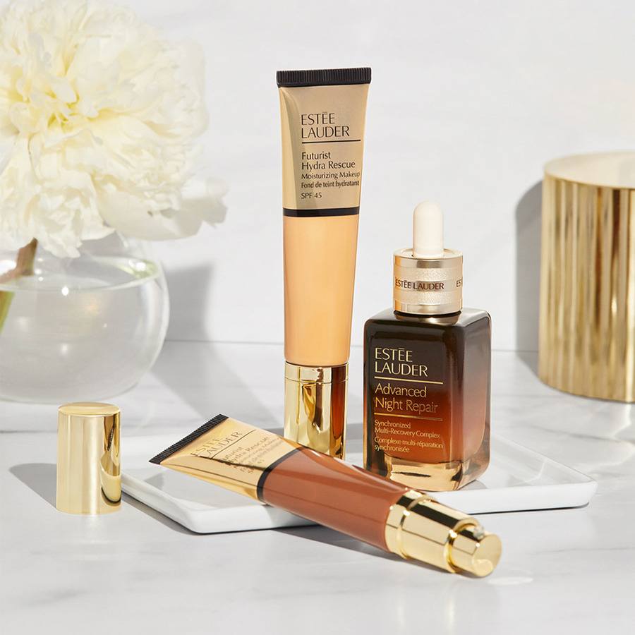 Estée Lauder Futurist Hydra Rescue Moisturizing Makeup Foundation SPF45 6N1 Mocha 35ml