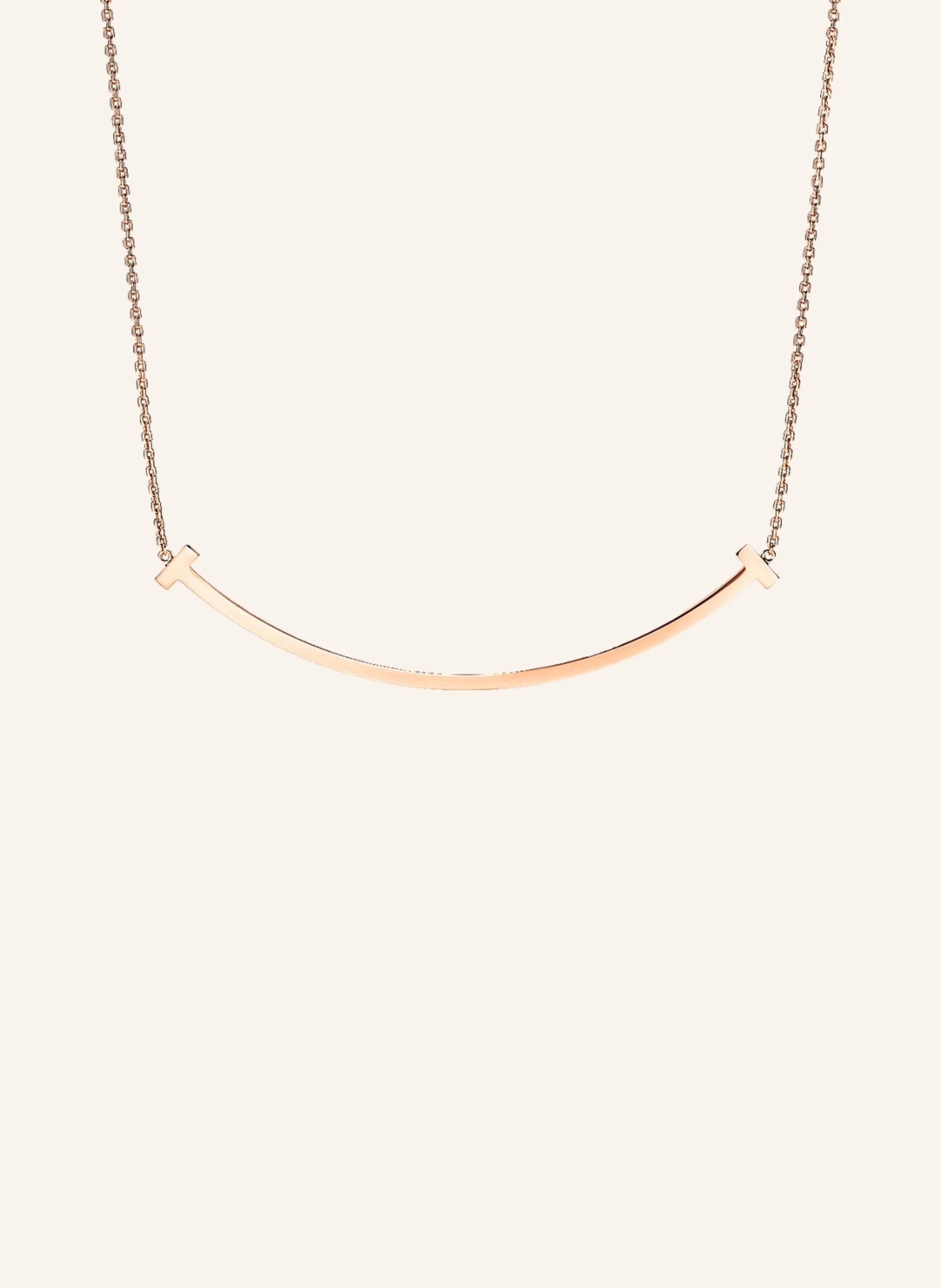 TIFFANY & Co. Tiffany T Smile Extra Large HALSKETTE aus 18 Karat Roségold