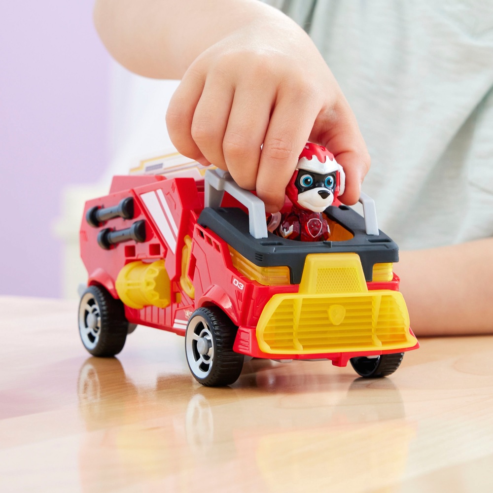 PAW Patrol: Der mächtige Film Marshalls mächtiges Film-Feuerwehrauto-Spielzeug