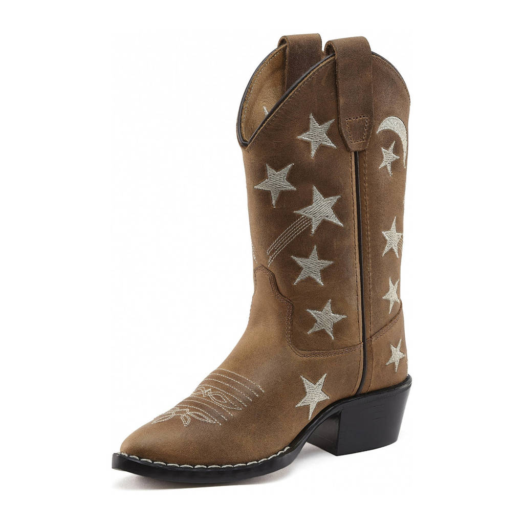 Bootstock leren cowboylaarzen bruin