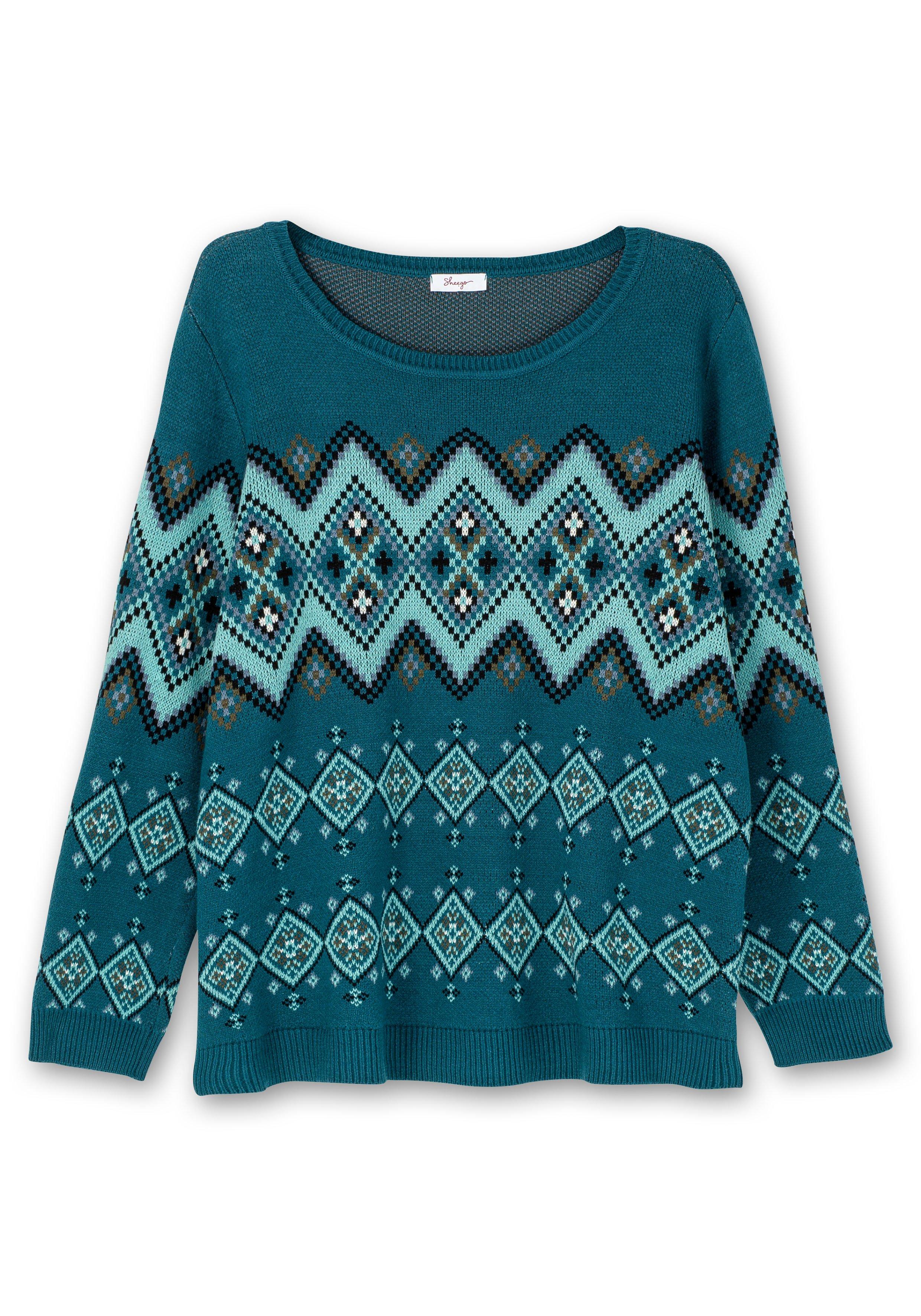 Pullover mit Jacquard-Strickmuster