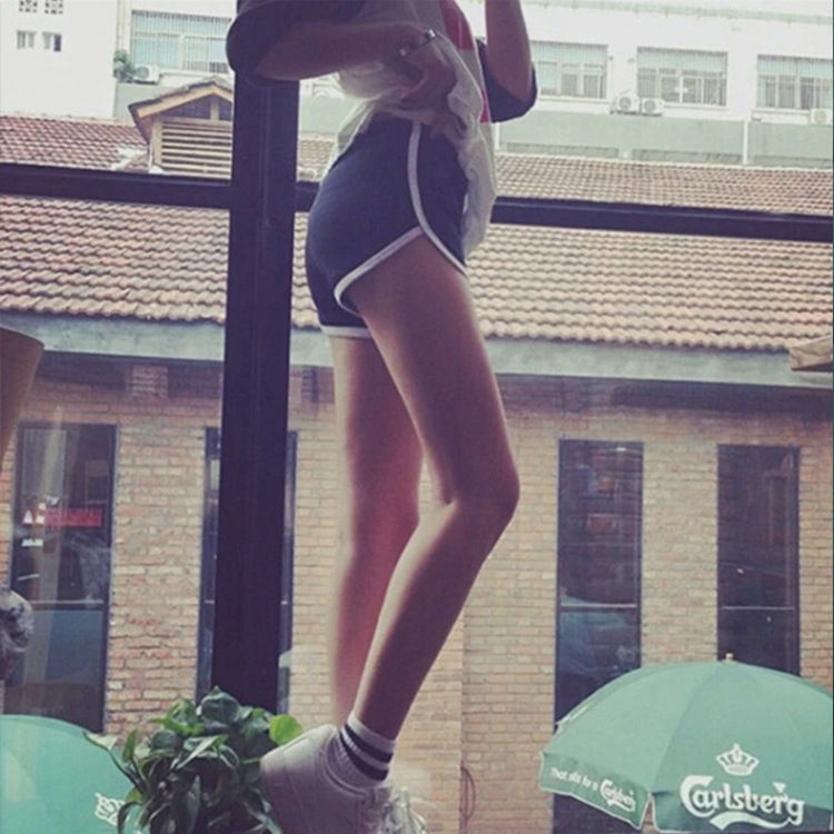 Hopsi - Sweatshorts met contrasterende afwerking