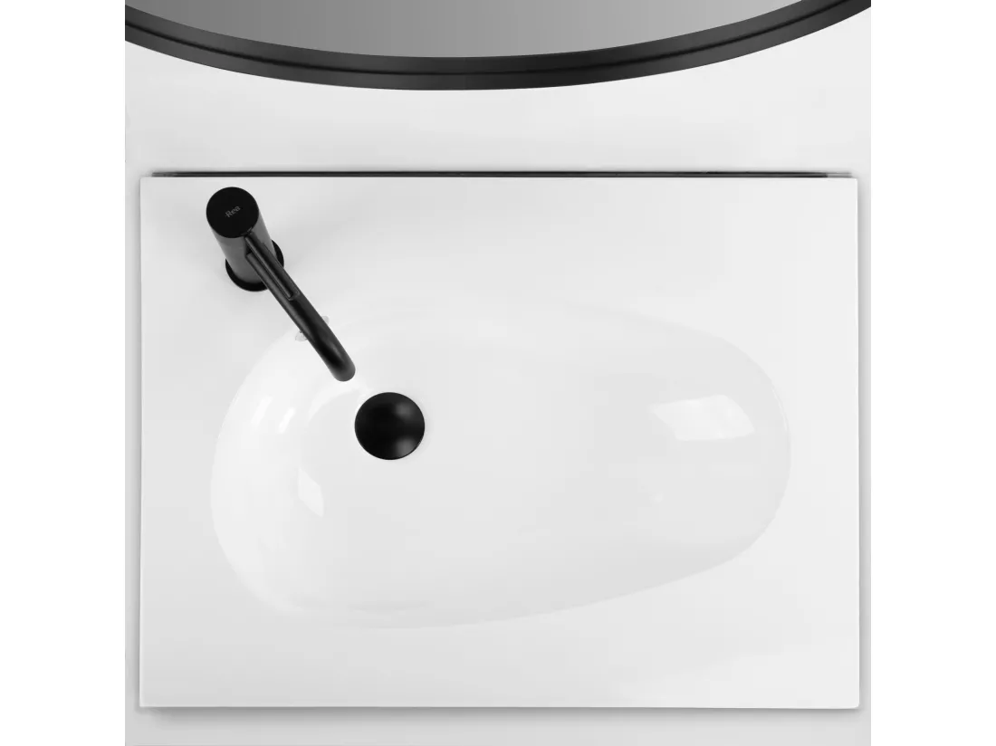 Vasque À Encastrer Conglomérat Rea Selena 60 White