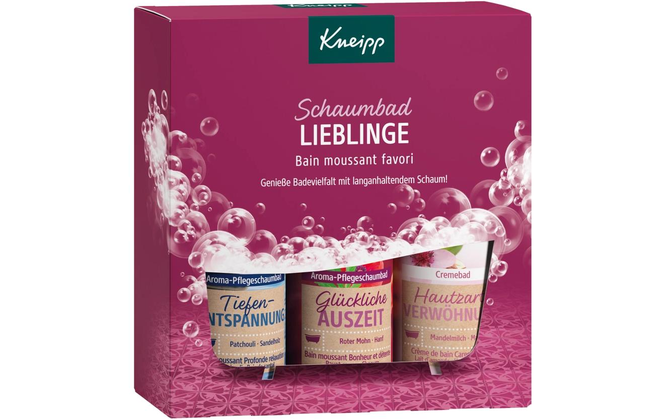 Geschenkset Schaumbad Lieblinge 3 x 100 mlGeschenkbox mit hochwertigen Pflegeprodukten