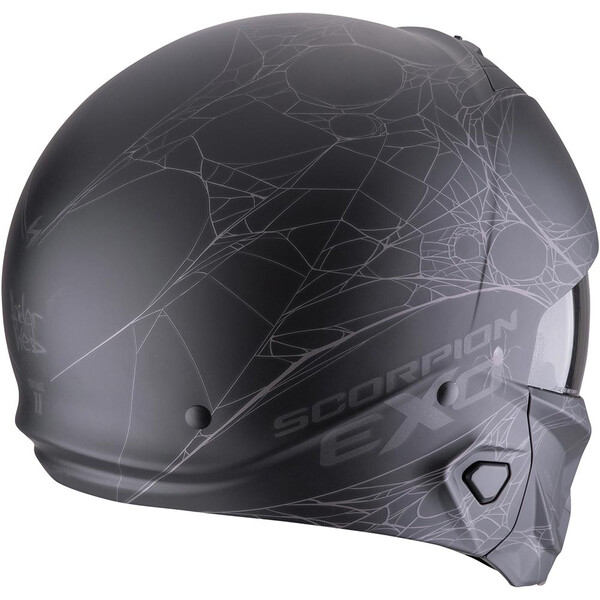Scorpion - Casque Exo-Combat II Spiderweb Noir Mat / Argent