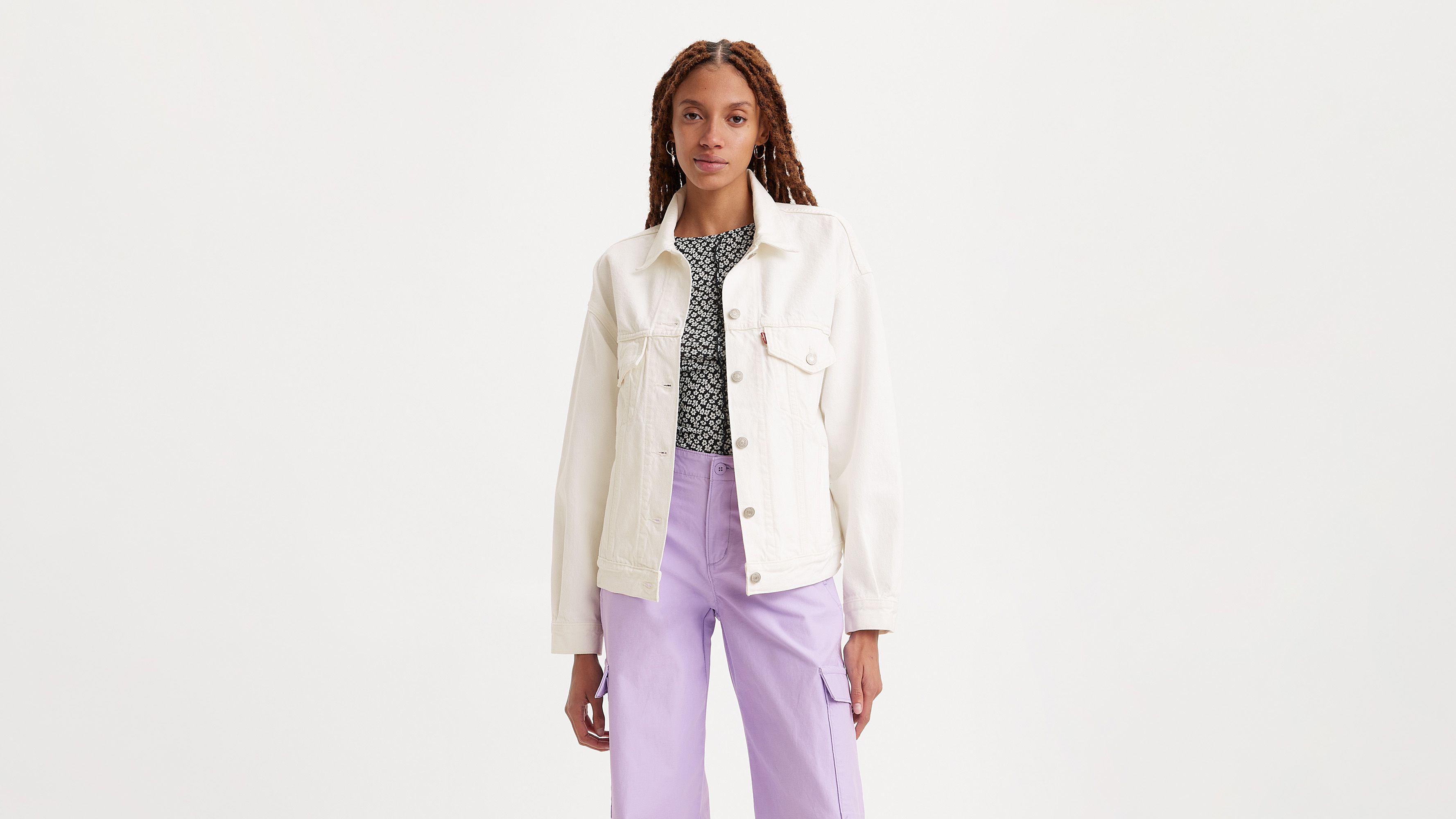 '90s Trucker Jacket - The Dead Of Winter - White