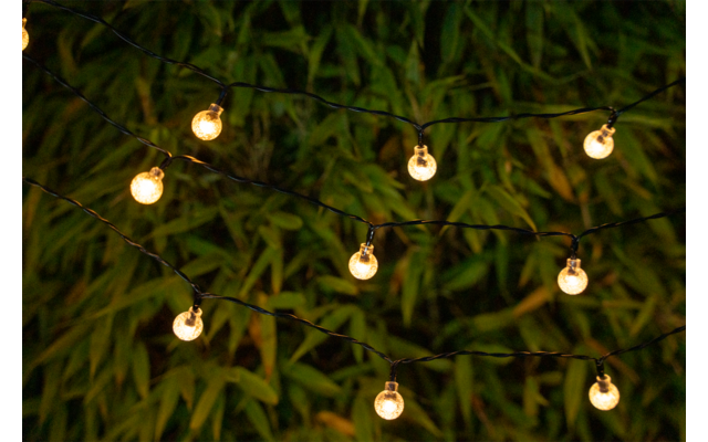 Berger Balls Solar Lichterkette 50 LED Kugeln (Länge 8 m)