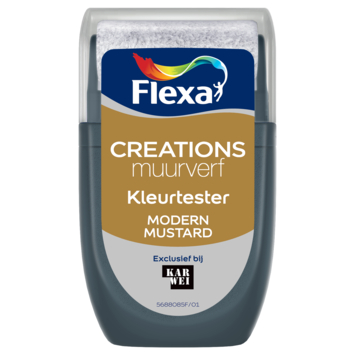 Flexa Creations muurverf Kleurtester Modern Mustard 30ml