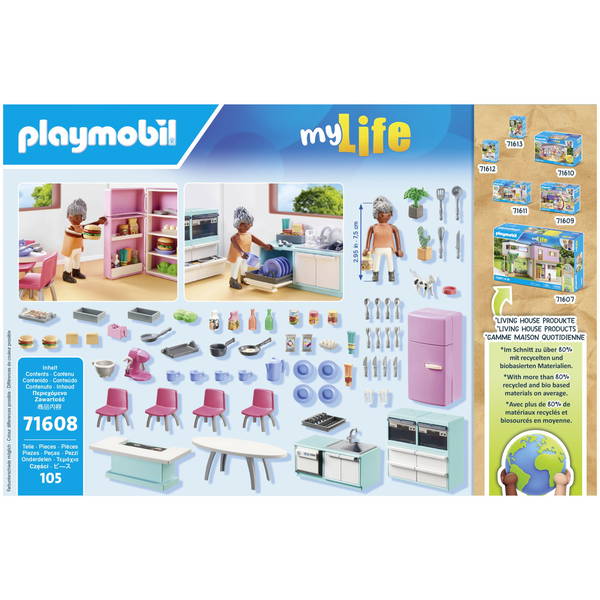 PLAYMOBILPLAYMOBIL   My Life 71608 Küche mit Essplatz