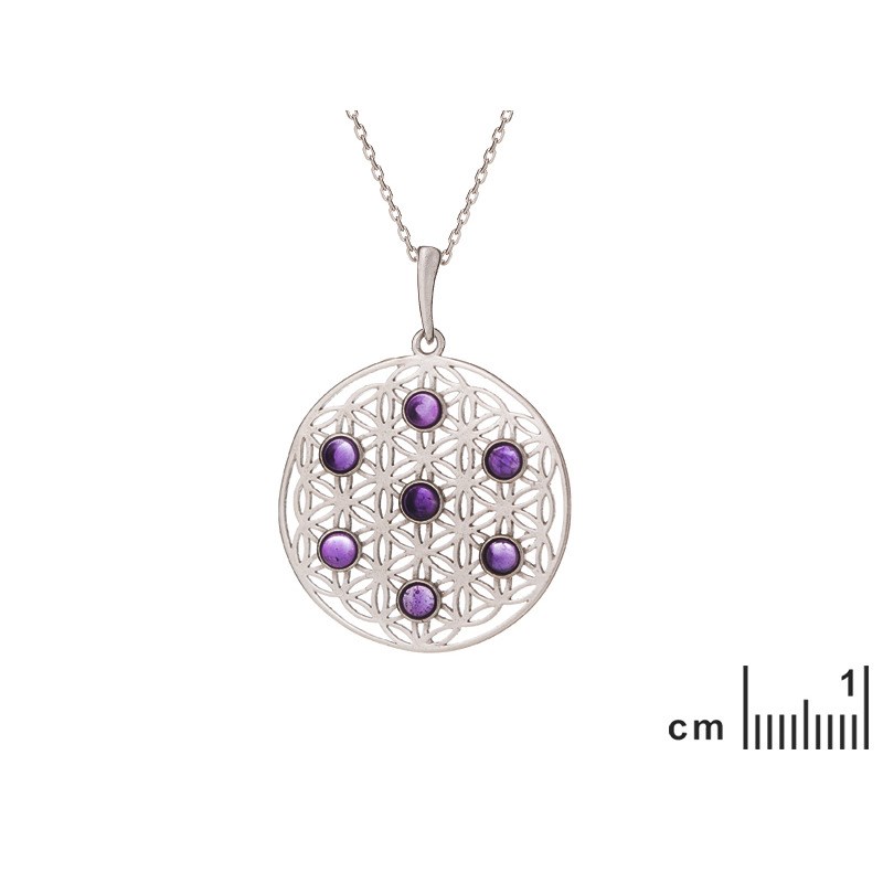 PENDENTIF ARGENT AMETHYSTE