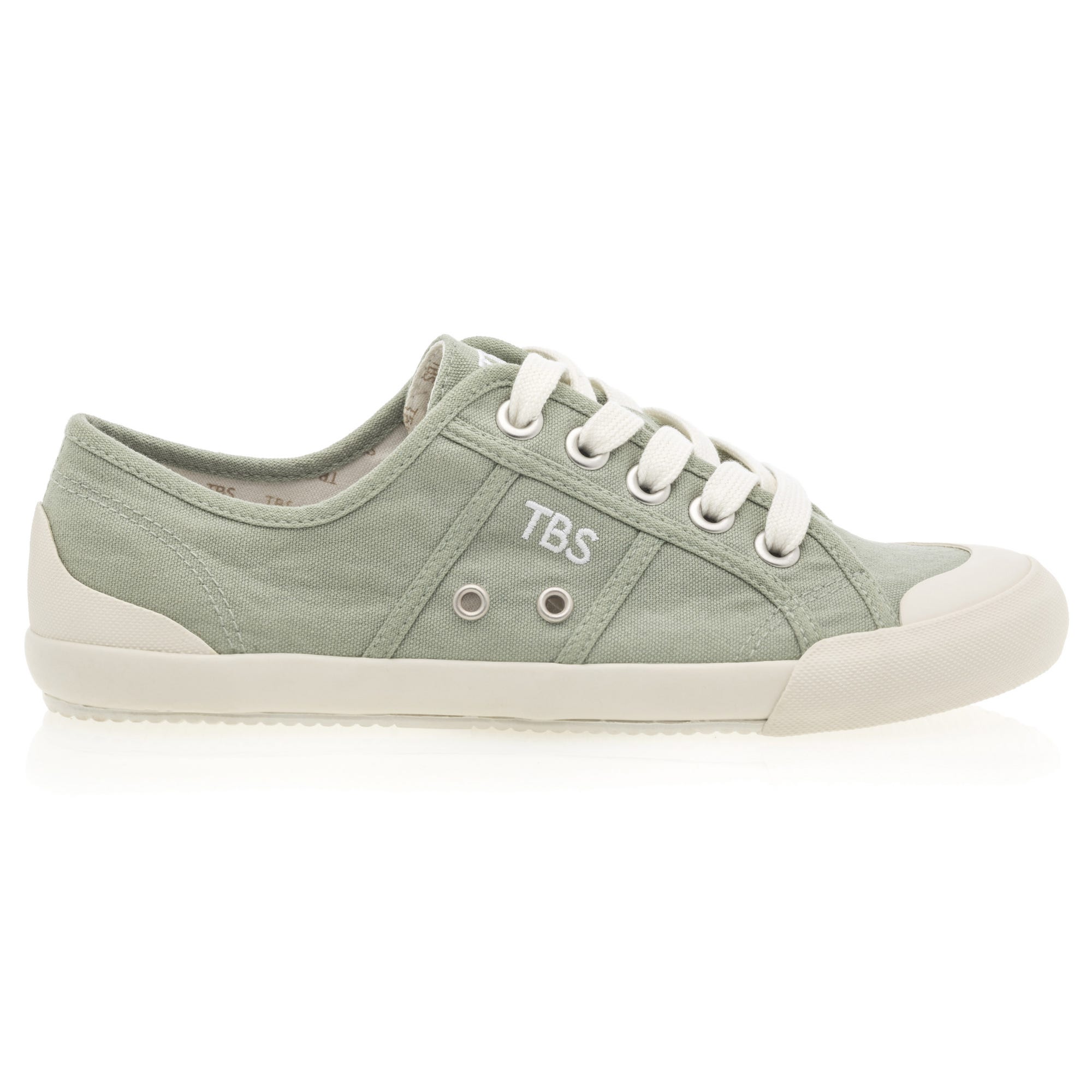 Baskets en toile Femme vert