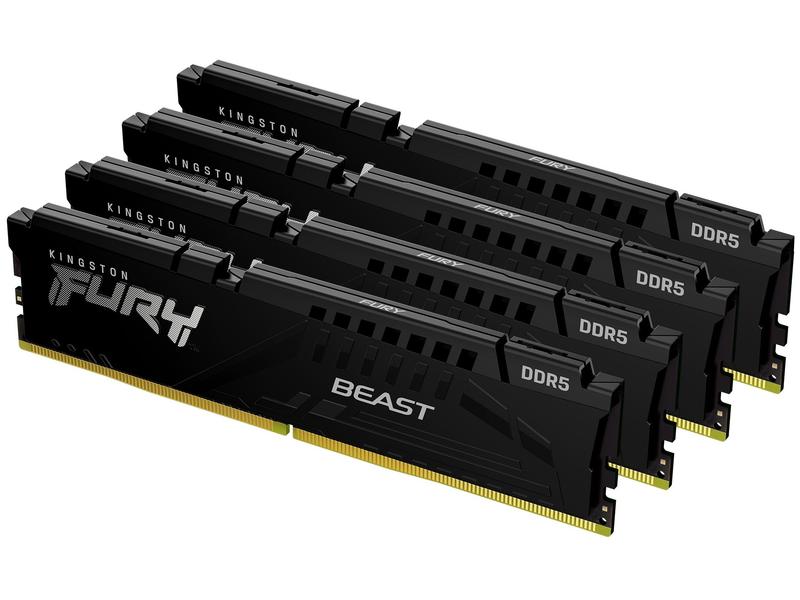 Kingston DDR5-RAM Fury Beast 5200 MHz 4x 32 GB High Performance Arbeitsspeicher
