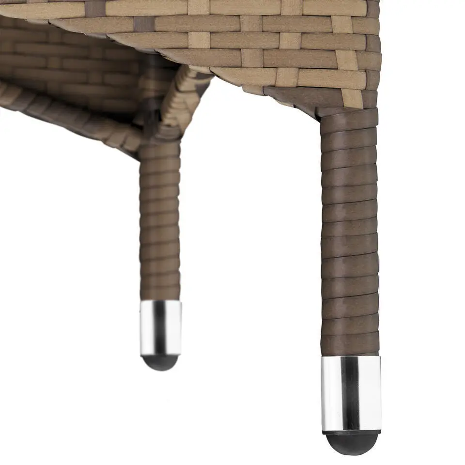tectake - tuinset Porto 6   1 - wicker - natuurkleur