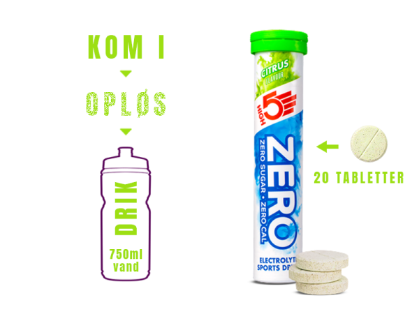 High5 Zero Citrus Elektrolyttabs, 20stk