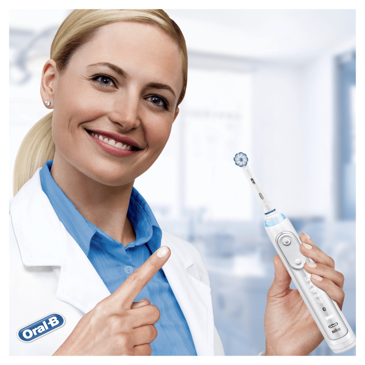 Oral-B Sensitive Clean Opzetborstel, Verpakking Van 4 Stuks